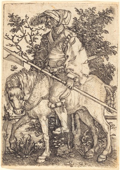 Hellebardier zu Pferd von Barthel Beham