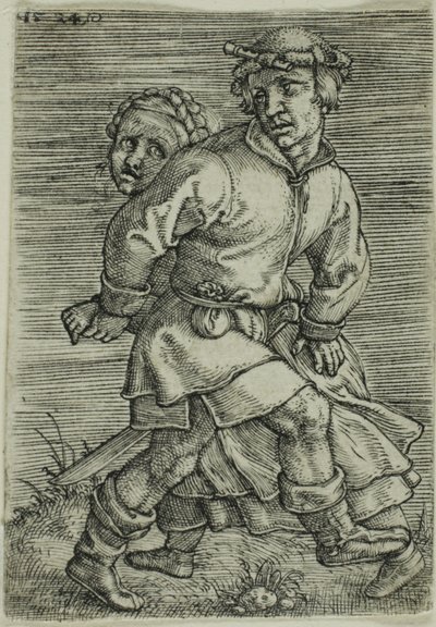 Bauernpaar tanzt von Barthel Beham