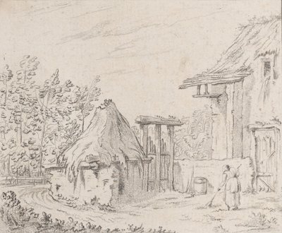 Bauernhof, 1758 von Barthélémy Augustin Blondel d