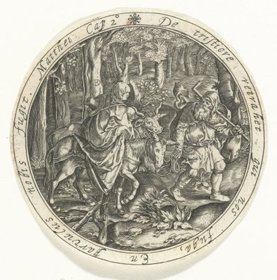 Flucht nach Ägypten von Bartholomeus Willemsz. Dolendo