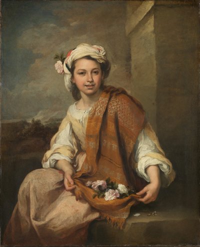 Das Blumenmädchen von Bartolomé Esteban Murillo