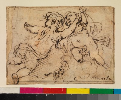 Zwei Putti auf Wolken, 1675-79 von Bartolomé Esteban Murillo