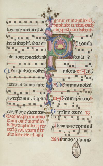 Missale: Fol. 184: Laubwerk, 1469 von Bartolomeo Caporali