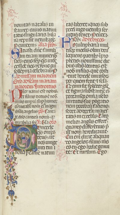 Missale: Fol. 22: Geburt Christi, 1469 von Bartolomeo Caporali