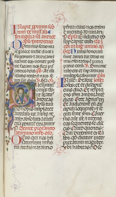 Missale: Fol. 259: Heiliger Andreas, 1469 von Bartolomeo Caporali