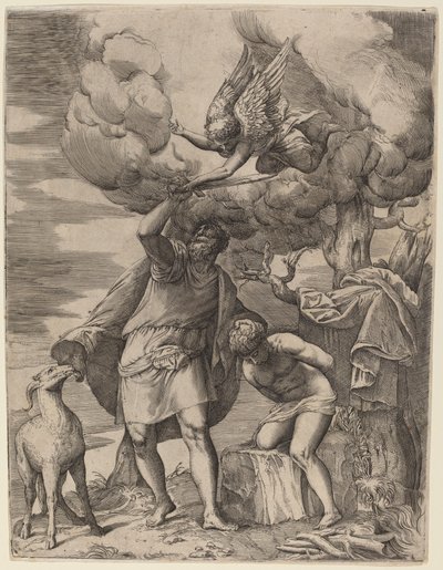 Das Opfer Abrahams von Battista Franco