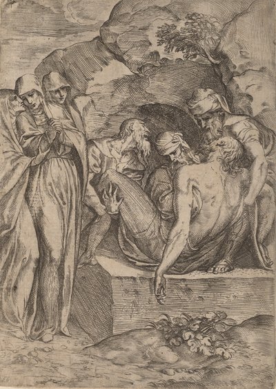 Die Grablegung, 1515-1573 von Battista del Moro