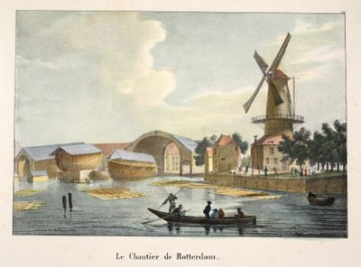 Die Werft von Rotterdam, ca. 1895 von Belgian School