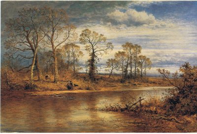 Ein englischer Fluss im Herbst von Benjamin Eastlake Leader