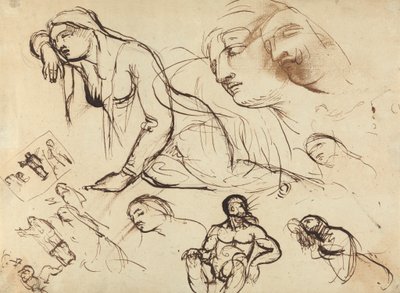 Figurenstudien der Jungfrau Maria von Benjamin Robert Haydon