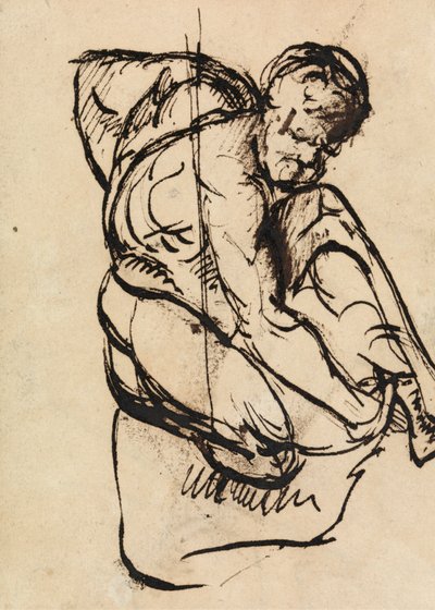 Figurenstudie eines nackten Mannes von Benjamin Robert Haydon