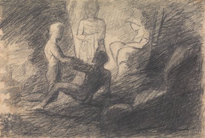 Studie von Figuren in einer Höhle von Benjamin Robert Haydon