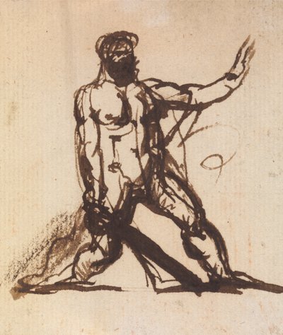 Studie eines nackten Mannes von Benjamin Robert Haydon