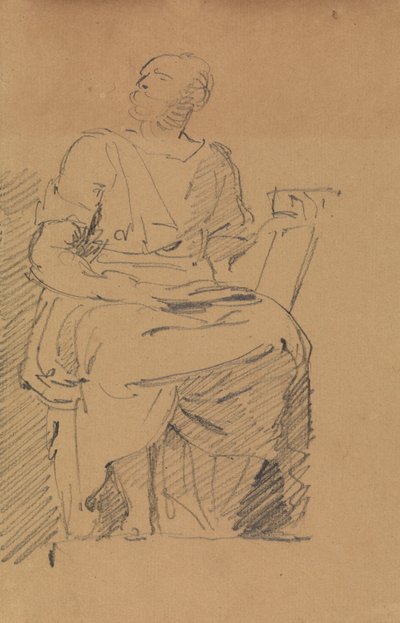 Studie einer sitzenden Figur von Benjamin Robert Haydon