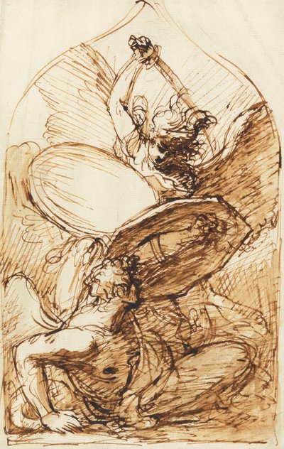 St. Michael und Luzifer von Benjamin West