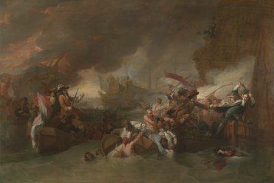 Die Schlacht von La Hogue von Benjamin West