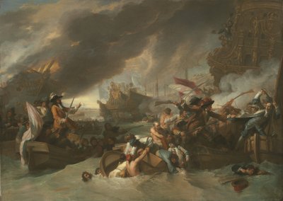 Die Schlacht von La Hogue, ca. 1778 von Benjamin West