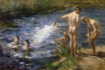 Jungen am Fluss, 1899 von Beppe Ciardi