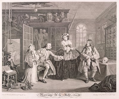 Marriage a la Mode, 1745, Platte III von Bernard Baron