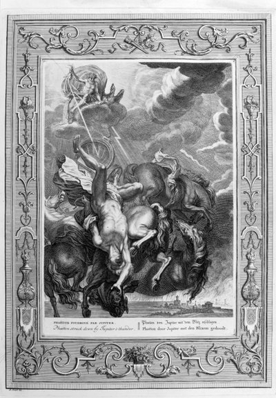 Der Sturz des Phaeton (Gravur) von Bernard Picart