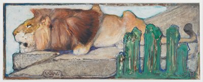 Liegender Löwe von Bernard Willem Wierink