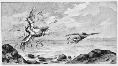 Ikarus und Daedalus von Bernard de Montfaucon