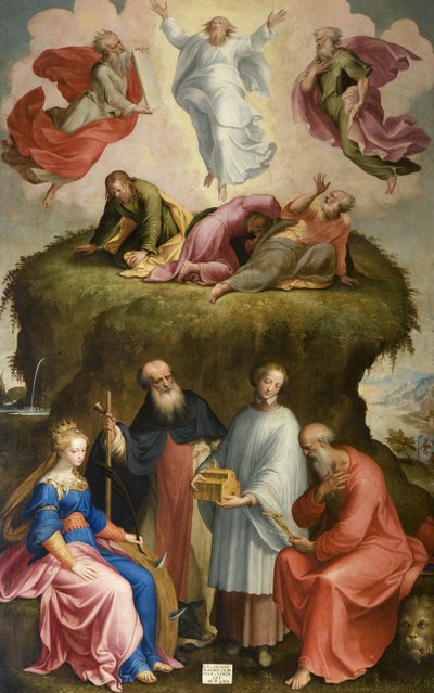 Verklärung und Heilige von Bernardino Campi