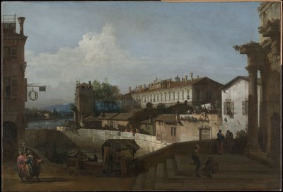 Die Schleuse bei Dolo von Bernardo Bellotto