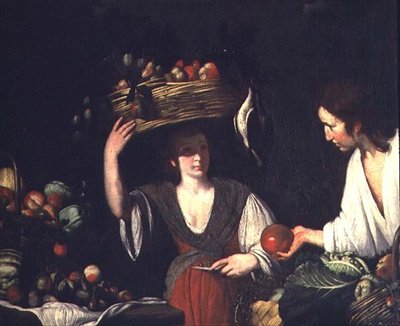 Obsthändler von Bernardo Strozzi