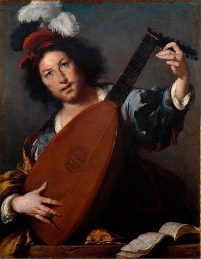 Lautenspieler von Bernardo Strozzi