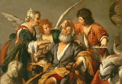 Die Heilung des Tobit, frühe 1630er Jahre von Bernardo Strozzi