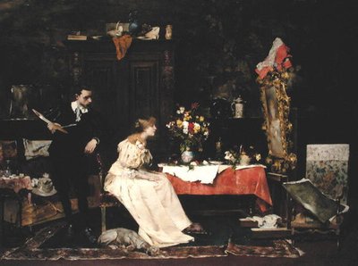 Künstler in seinem Atelier von Bertelan Karlovsky