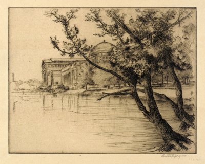 Kunstgebäude, Blick nach Westen von Bertha E. Jaques