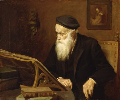 Der Bücherwurm, 1915 von Bertha Herkomer