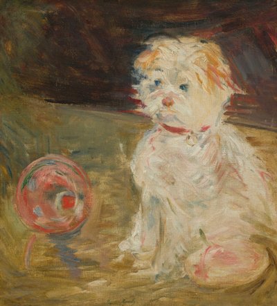 Hund mit Ballon von Berthe Morisot