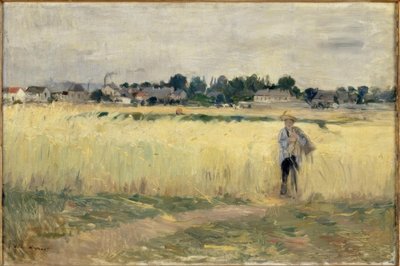 Im Weizenfeld bei Gennevilliers von Berthe Morisot