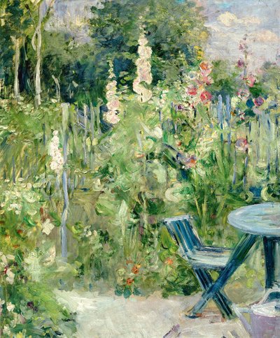 Stockrosen, 1884 von Berthe Morisot