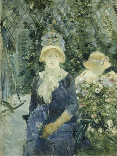 Frau im Garten von Berthe Morisot
