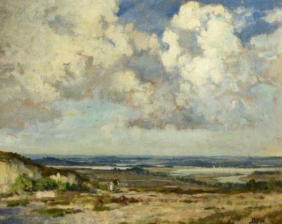 Auf den Purbeck-Hügeln, Dorset von Bertram Priestman