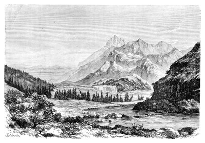 Munku-Sardyk, die Sayan-Berge, Sibirien, Russland, 1895 von Auguste Bertrand