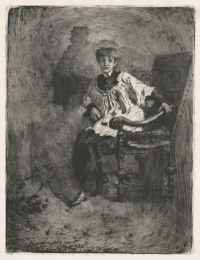Sitzender Akolyth, ca. 1872 von Bianchi Mose