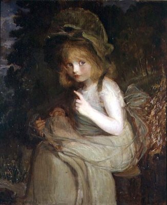 Still - ein Mädchen mit einer Puppe von Blanche Jenkins