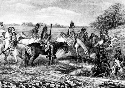 Navajo-Indianer auf dem Pfad von Bohuslav Kroupa