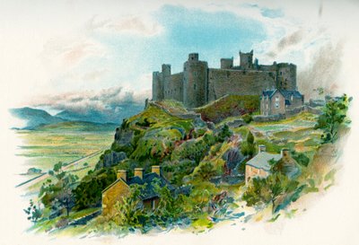 Harlech Castle in Gwynedd, Nordwales von British School