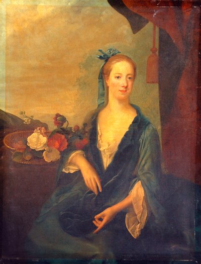 Dame in Blau von British School