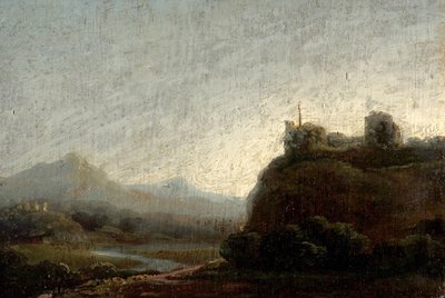 Gebirgige Landschaft, Abend von British School