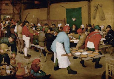 Die Bauernhochzeit, ca. 1568 von Bruegel
