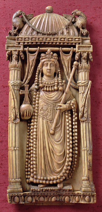 Reliefschnitzerei einer Kaiserin, ca. 500 n. Chr. von Byzantine School