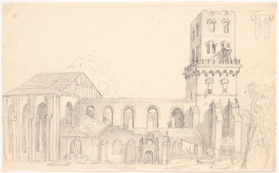 Ruinen der Nikolaikirche, Kopenhagen von C.A. Lorentzen