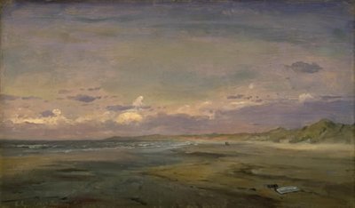 Niedriger Strand und Sanddünen. Cattwijk von C.F. Sørensen